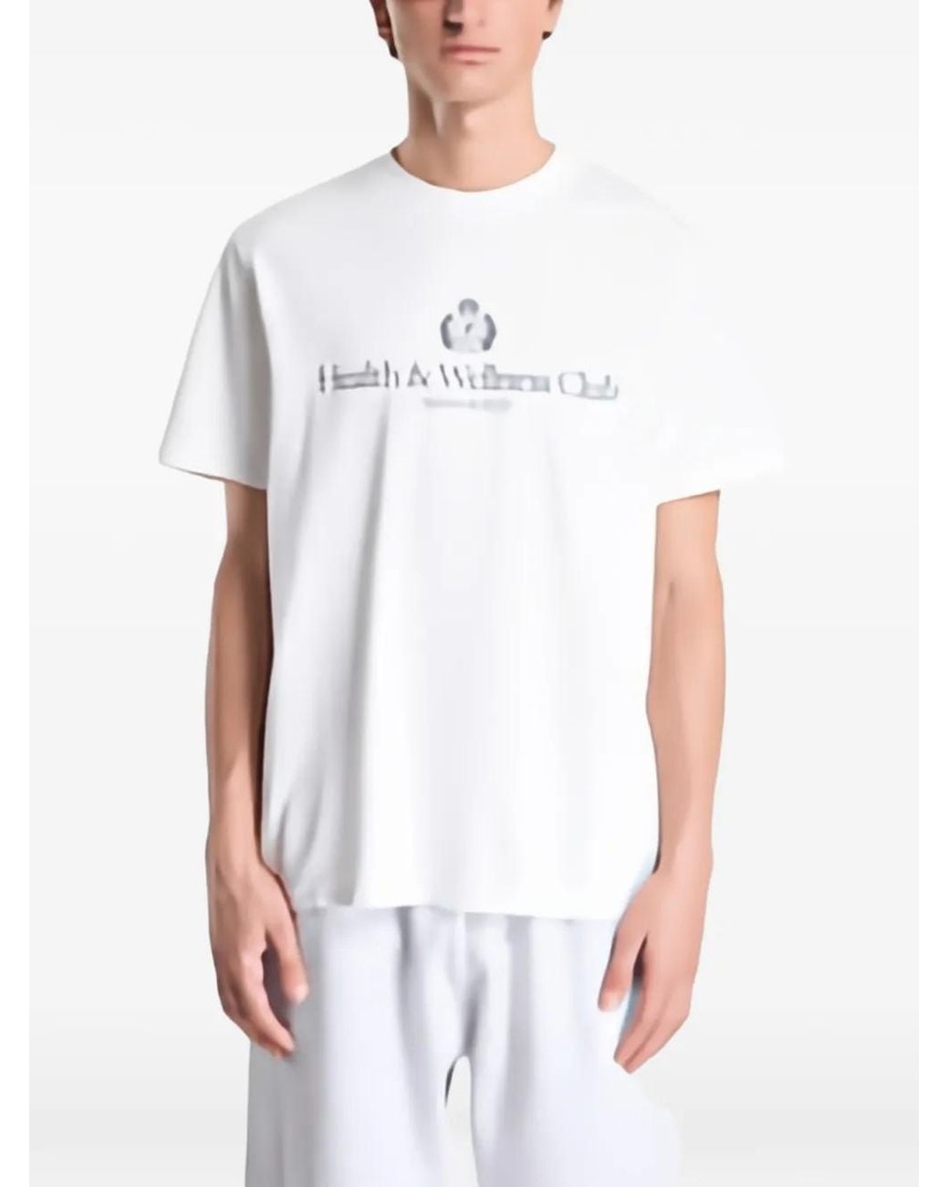 Sporty & Rich White Health & Wellness Club Crest T-Shirt
