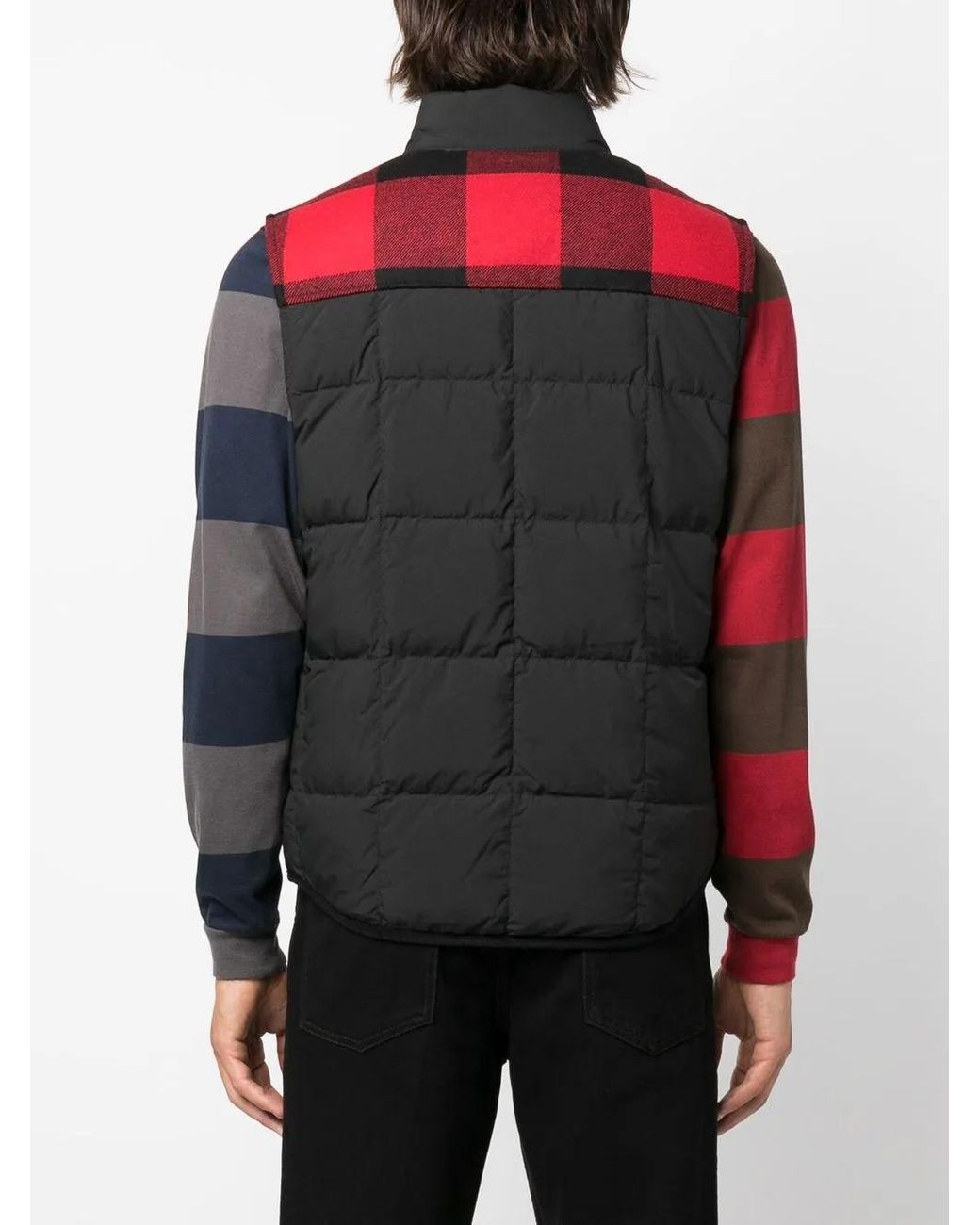 Woolrich Black Feather-Down Quilted Vest for men
