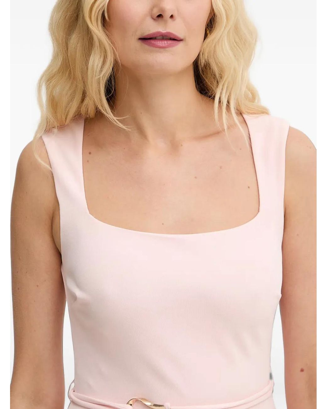 Guess Pink Belted Mini Dress