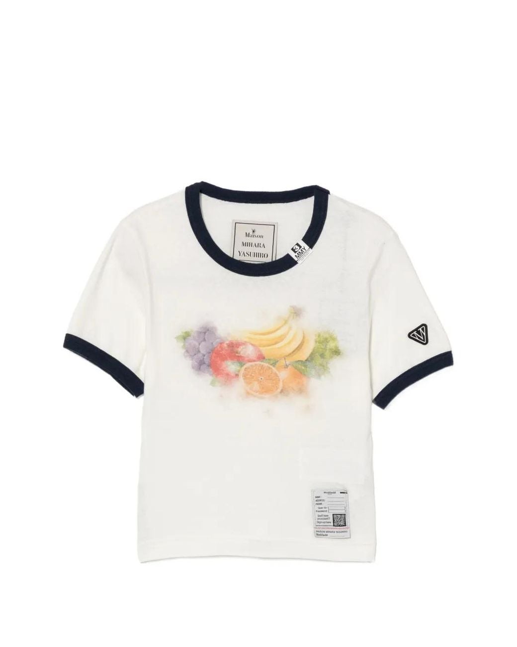 Maison Mihara Yasuhiro White Fruit-Print T-Shirt