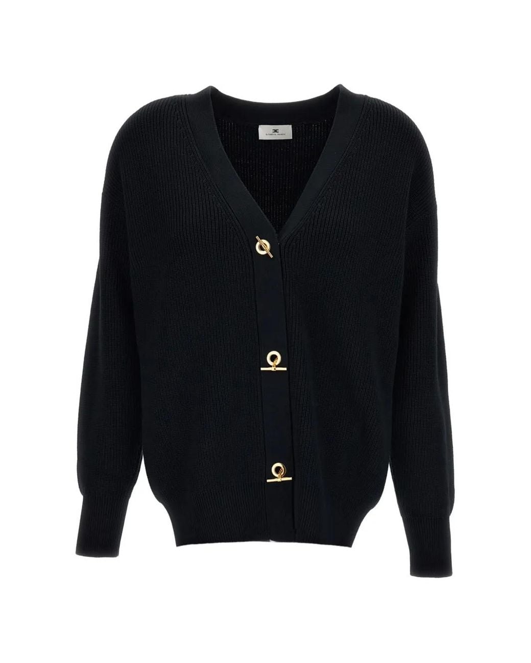 Elisabetta Franchi Blue V-Necked Cardigan