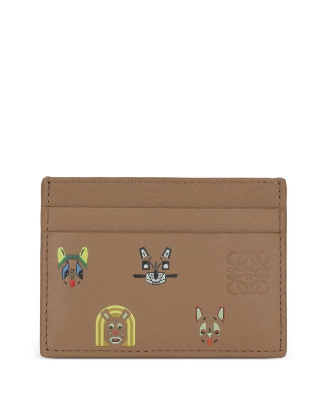 Loewe Pasjeshouder Met Kat in het Brown