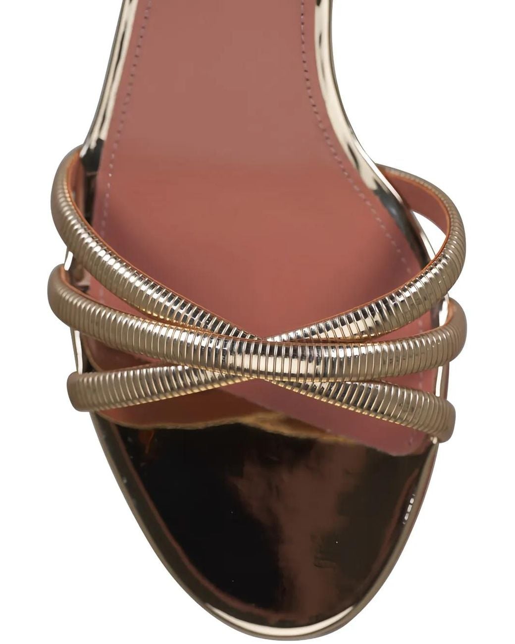 Aquazzura Metallic Heatwave Strappy Sandals
