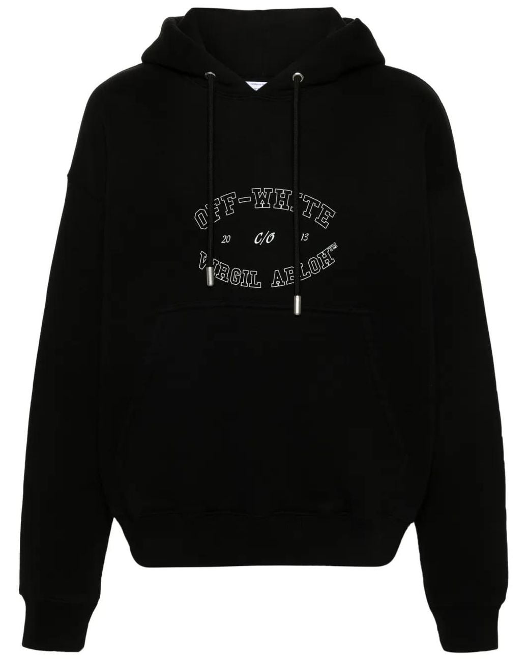 Off-White c/o Virgil Abloh Black Felpa Con Cappuccio for men