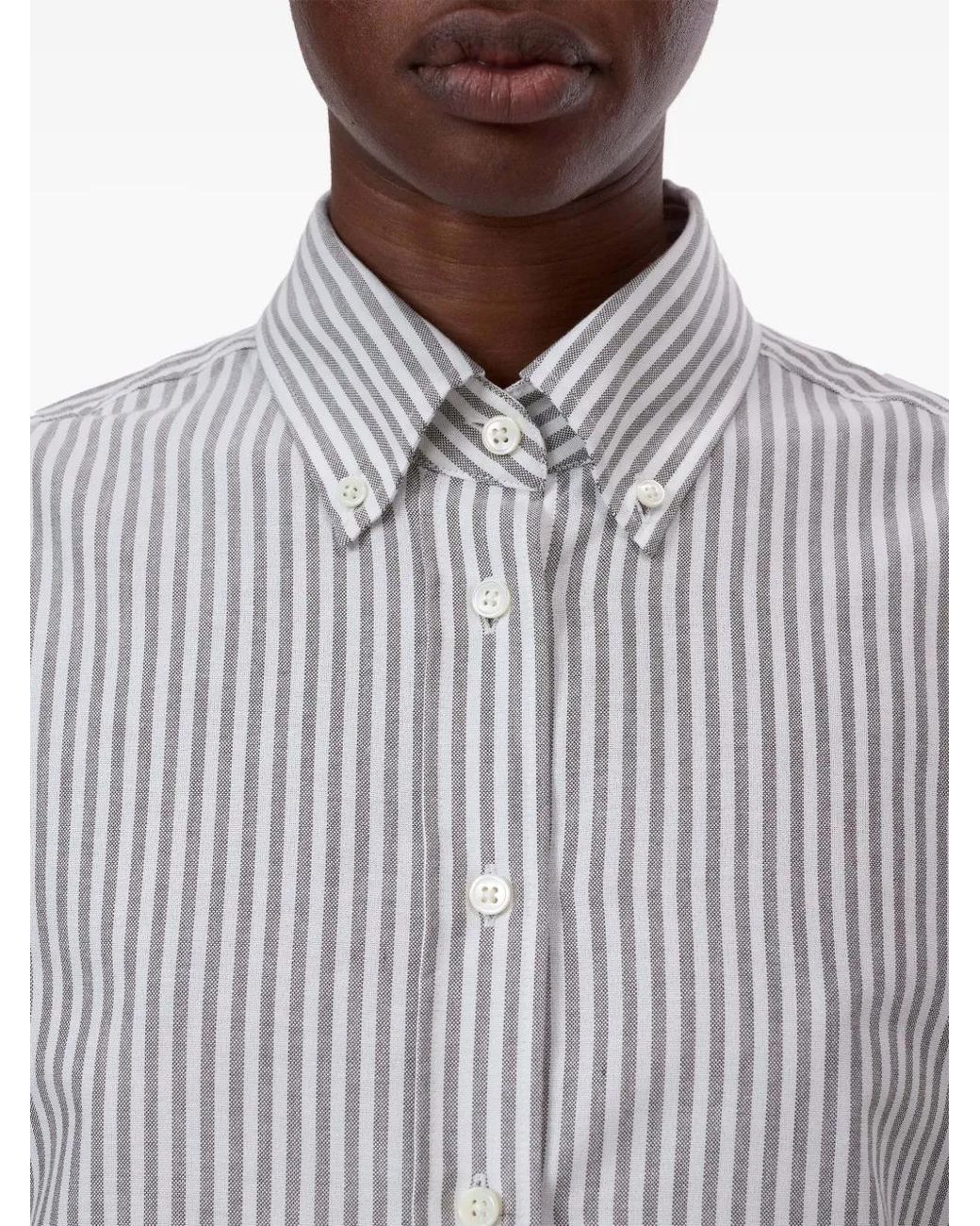 Camisa A Rayas Closed de color White