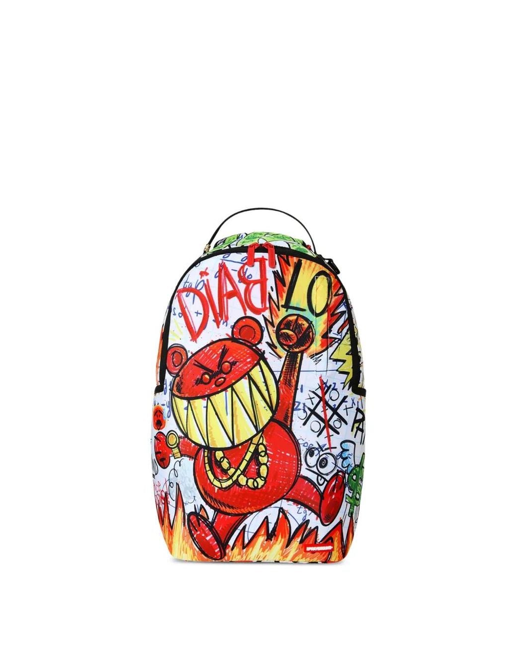 Sprayground Red Sac À Dos Doodle Diablo Essay for men