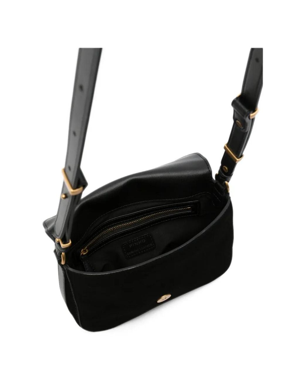 Pinko White Mini Love Bag Suede Shoulder Bag