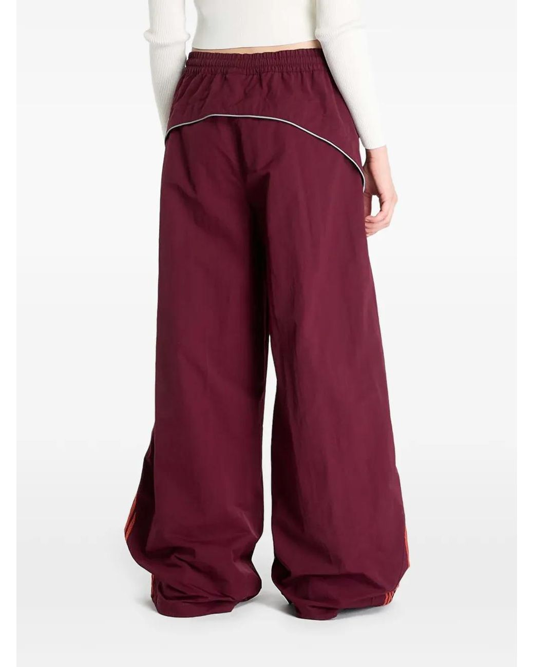 Adidas Red Venice Side Stripe Trousers