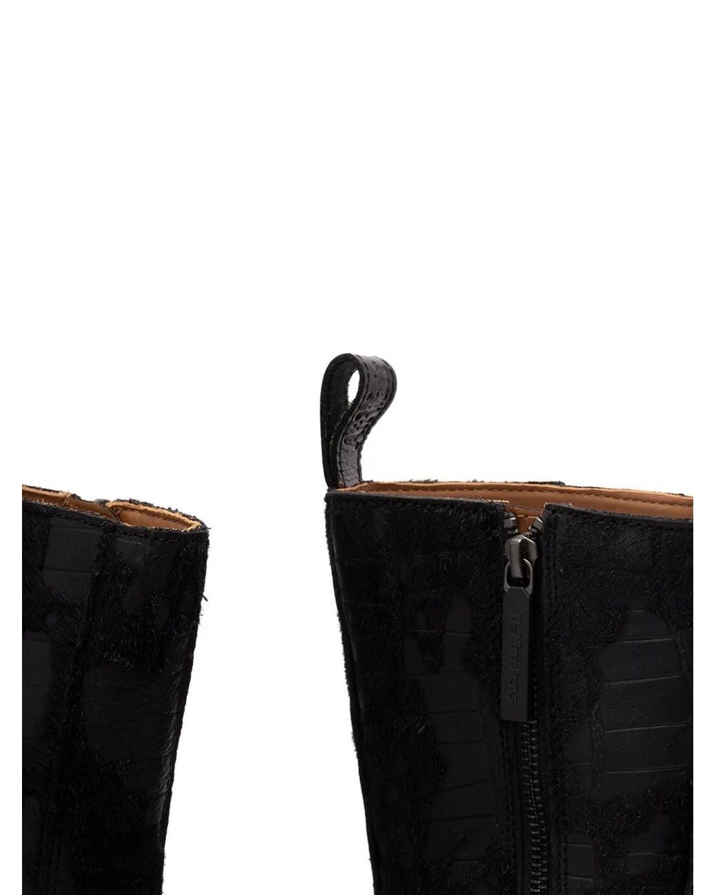 Dr. Martens Rejena Leren Laarzen Met Reliëf in het Black