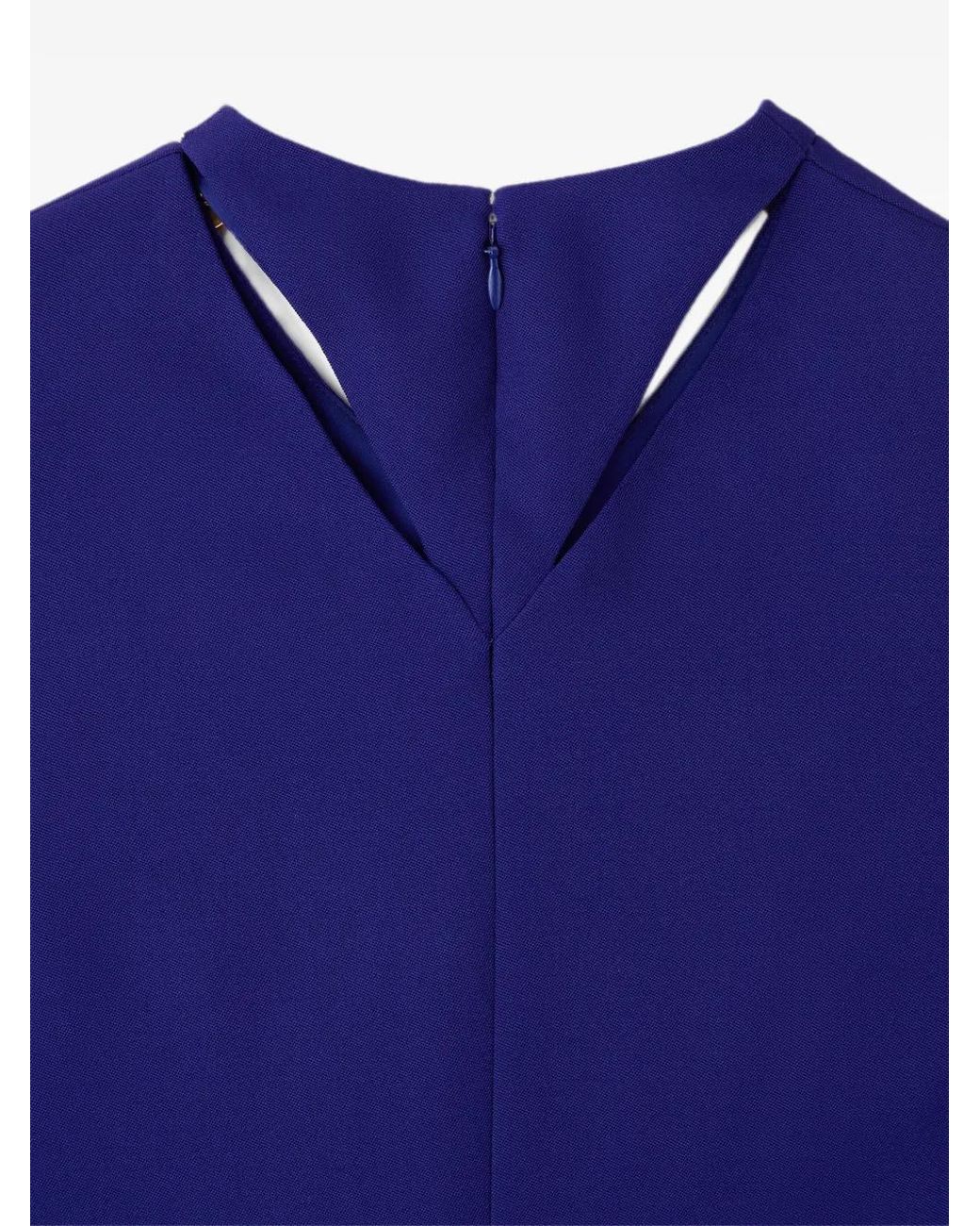 Versace Blue Robe Courte Medusa '95 À Découpe