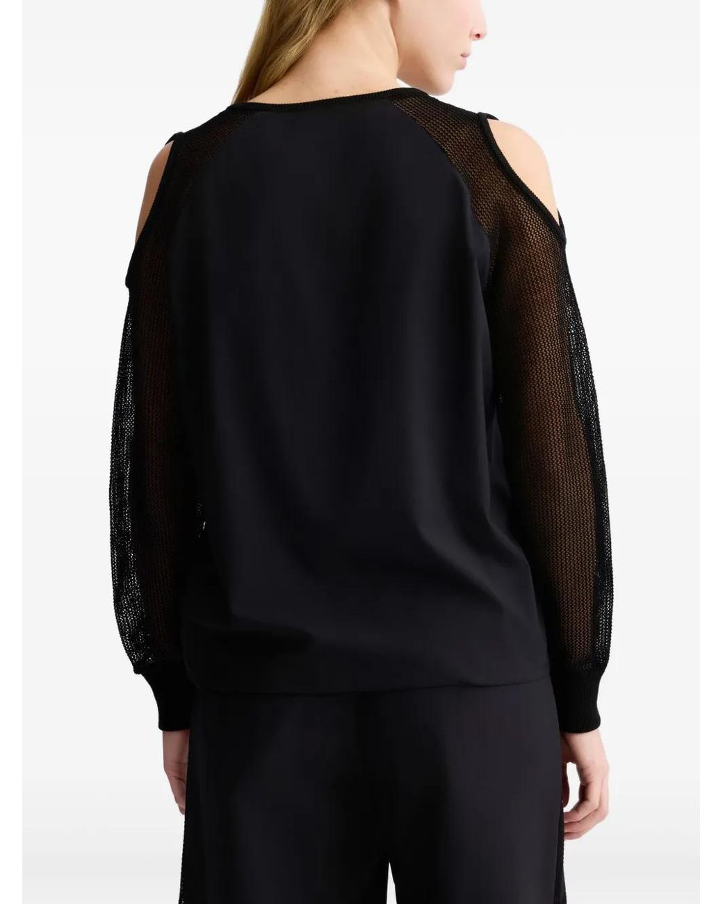 Liu Jo Black Cut-Out Sweatshirt