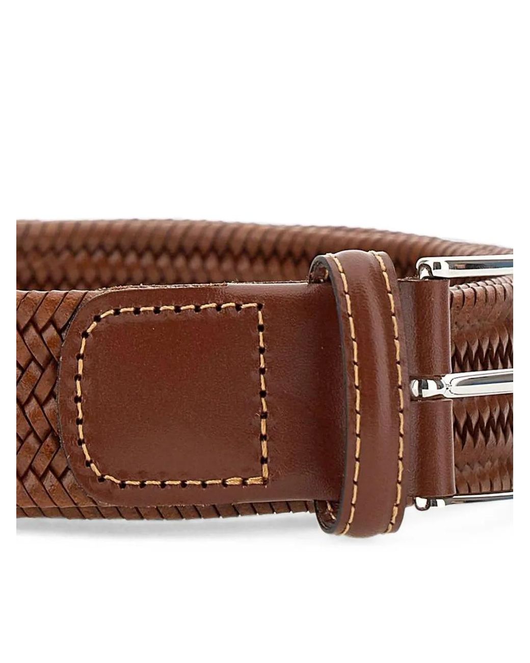 Athison Brown Leather Belt for men
