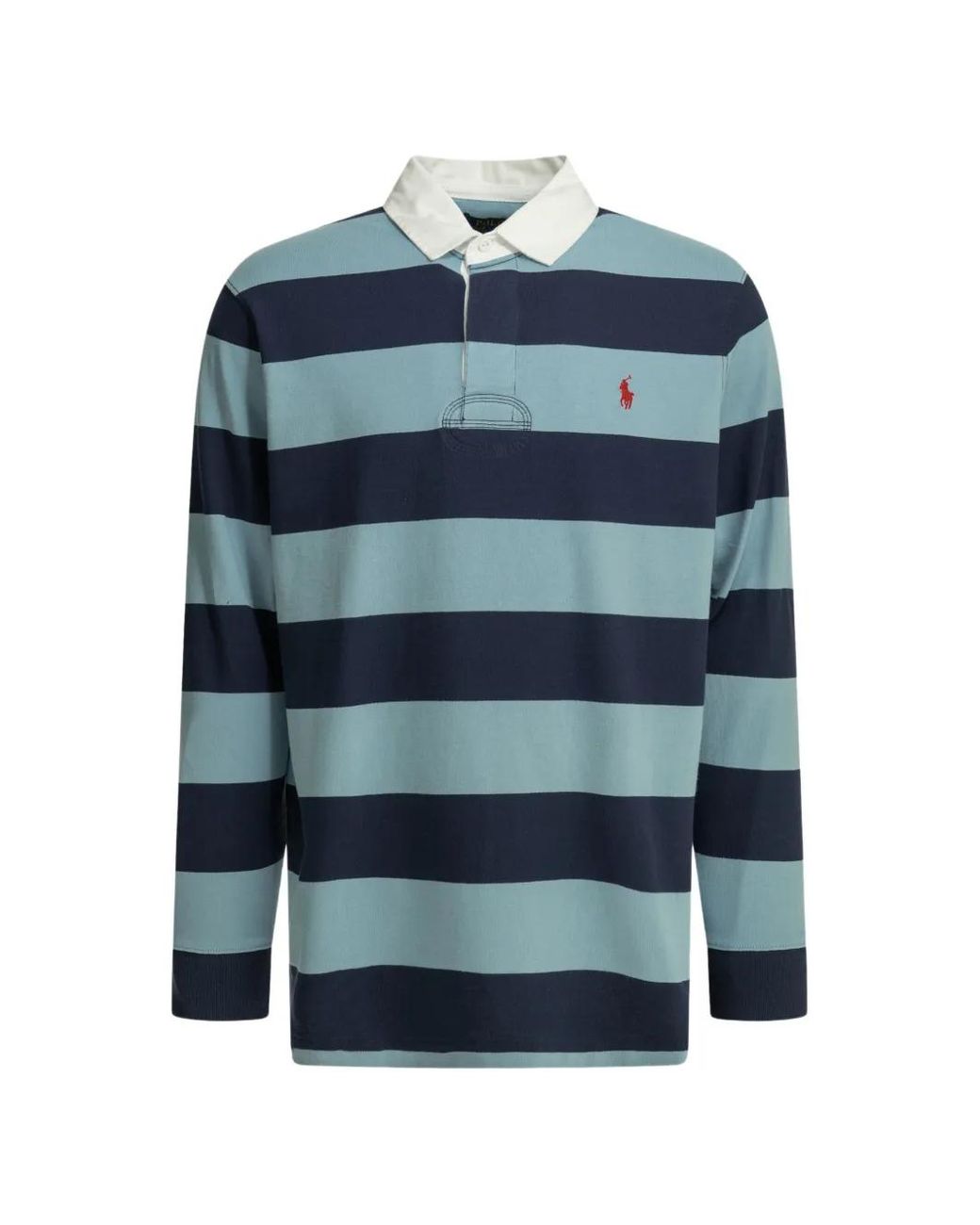 Polo Ralph Lauren Striped Long-Sleeves Polo Shirt in Blue for Men | Lyst UK