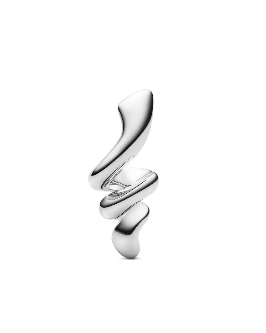 Maria Black White Coil Earring Medium