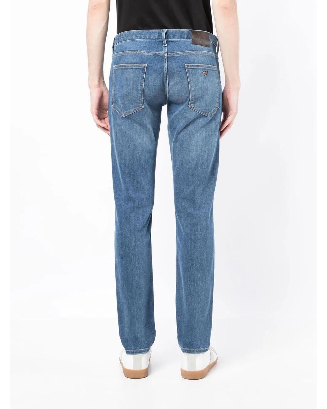 Emporio Armani Blue Denim Cotton Jeans for men
