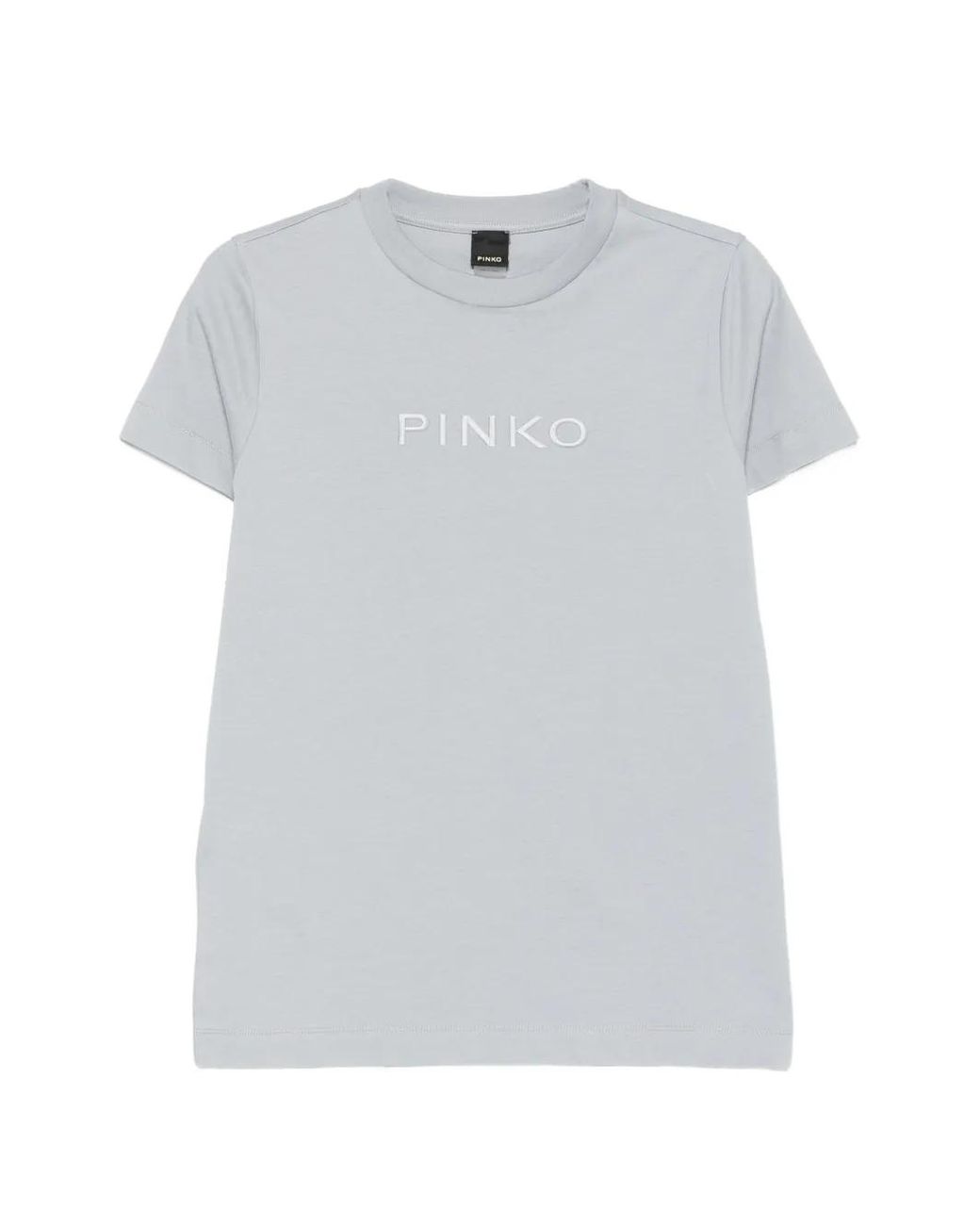 Pinko White Logo Embroidery T-Shirt