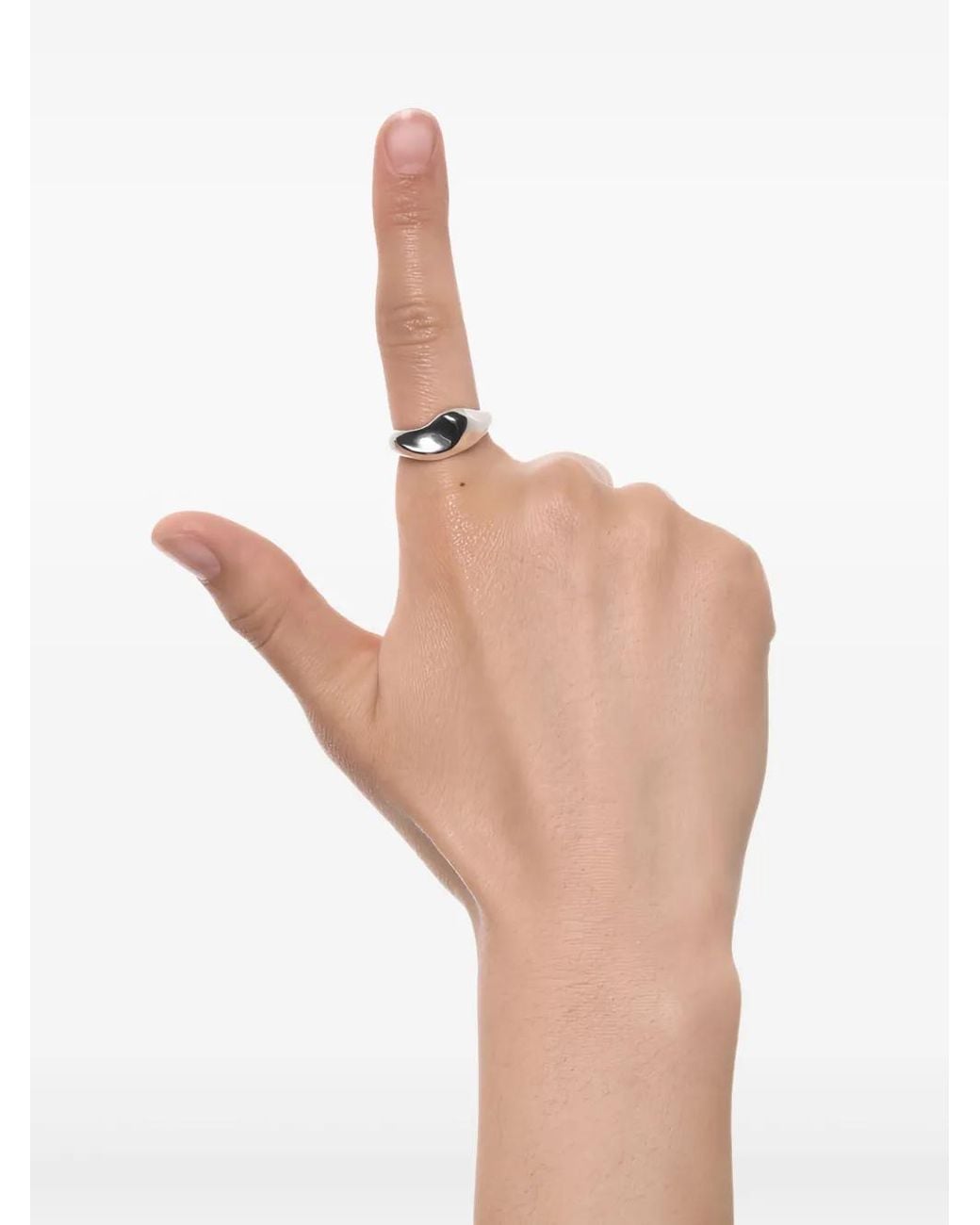 Maria Black White Saddle Ring