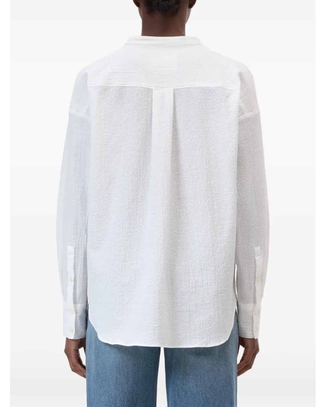 Closed White V-Neck Shirt
