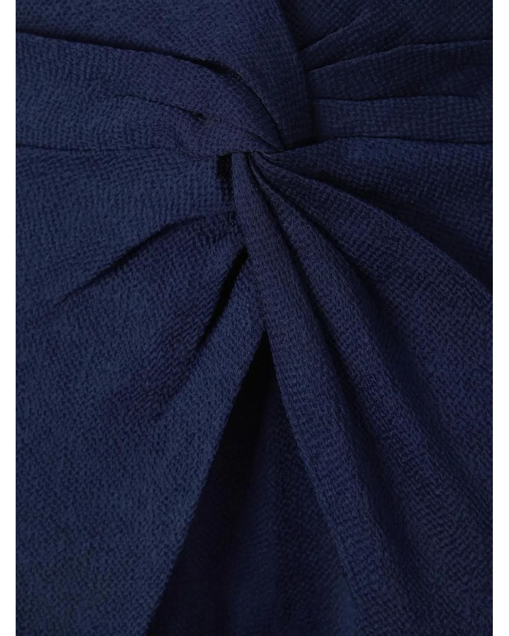 Silvia Tcherassi Blue Twist-Detail Wide-Leg Trousers