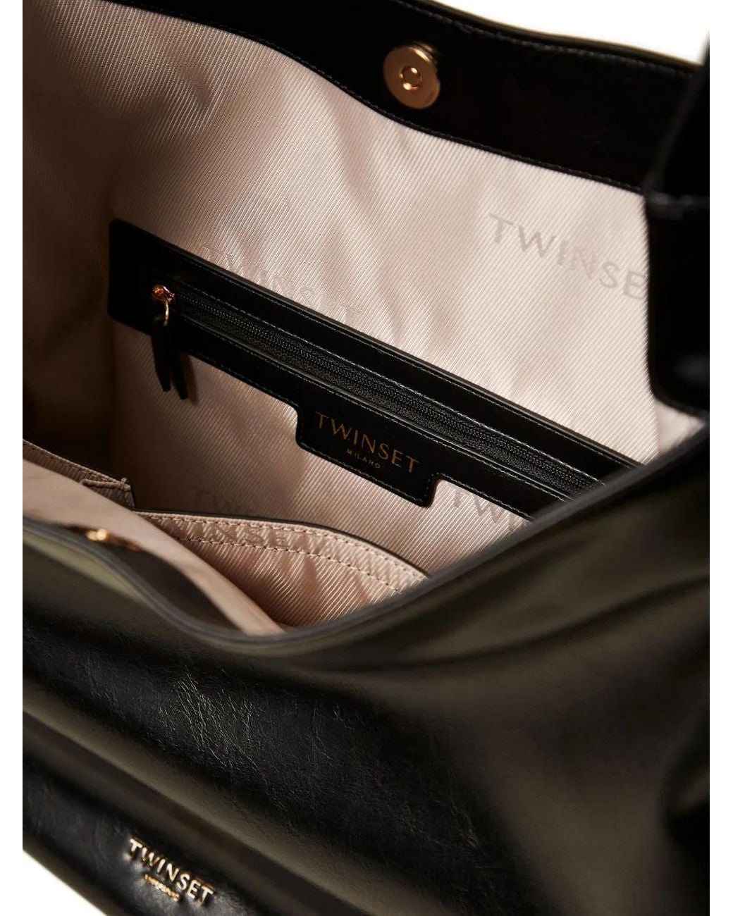 Twinset Shopper Met Gespdetail En Handvat in het Black