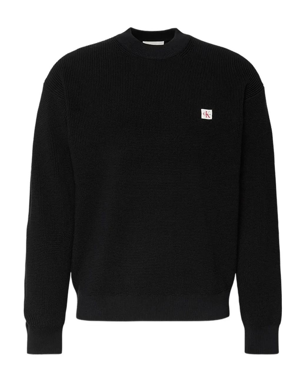 Calvin Klein Pullover Mit Logo-Patch in Black für Herren