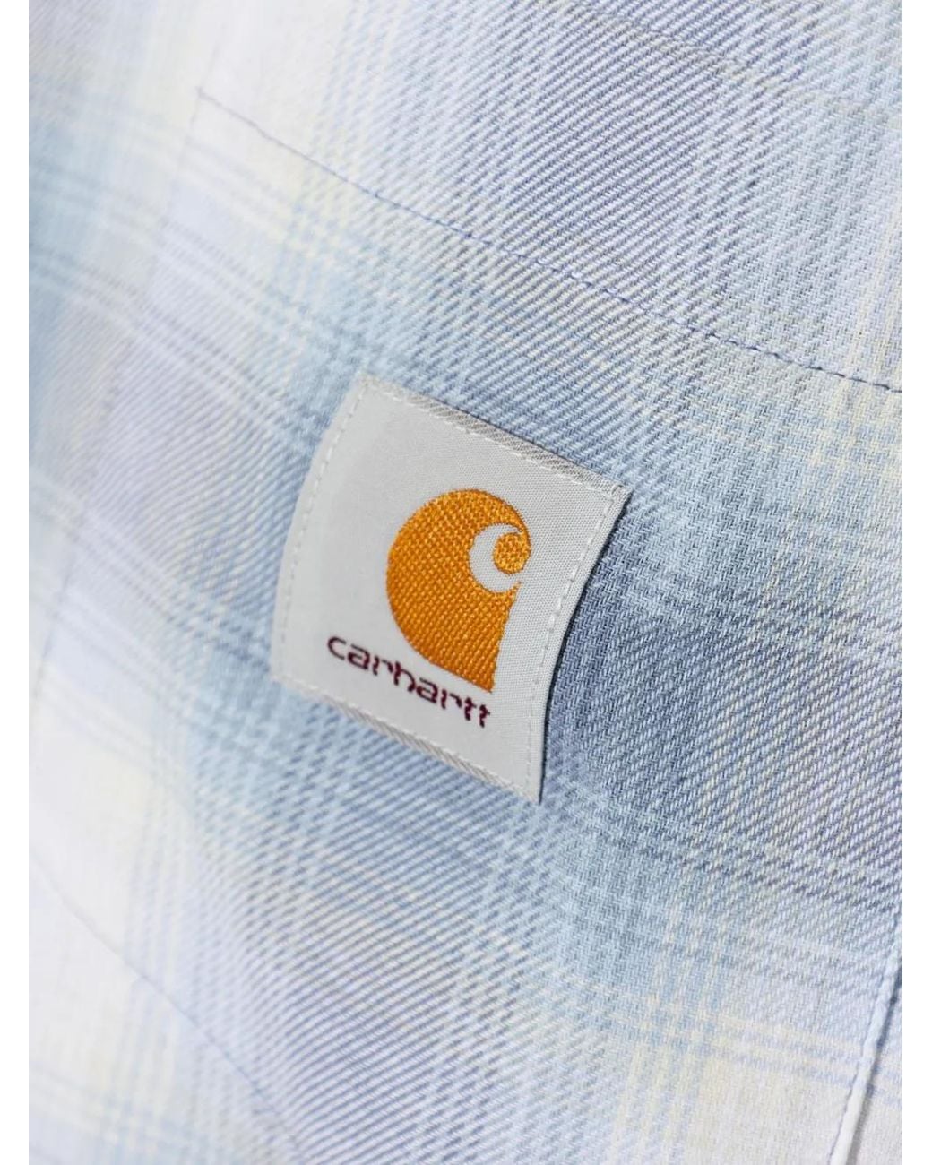 Carhartt Blue Tyers Check-Print Shirt for men