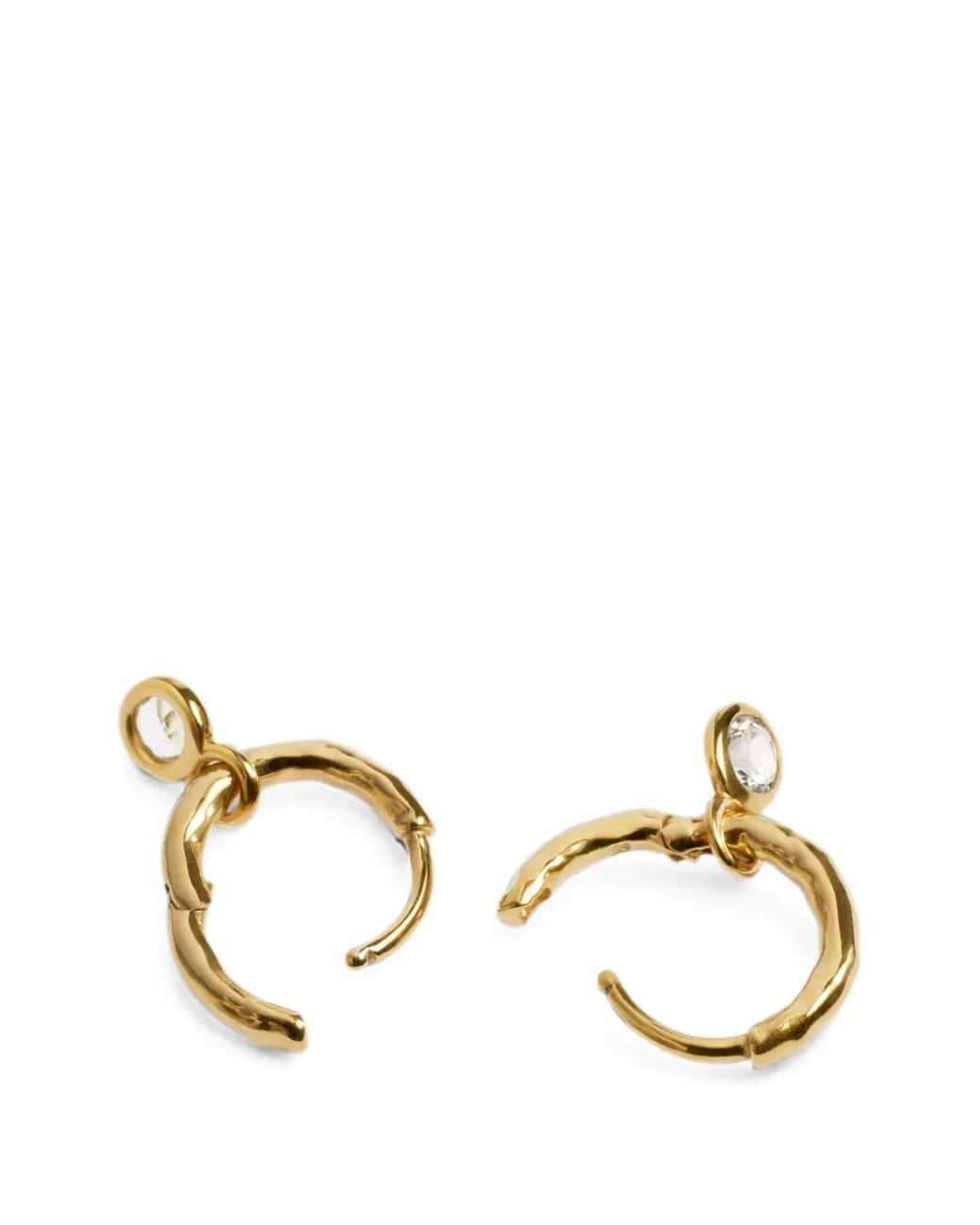 Monica Vinader Metallic Mini Huggie Earrings