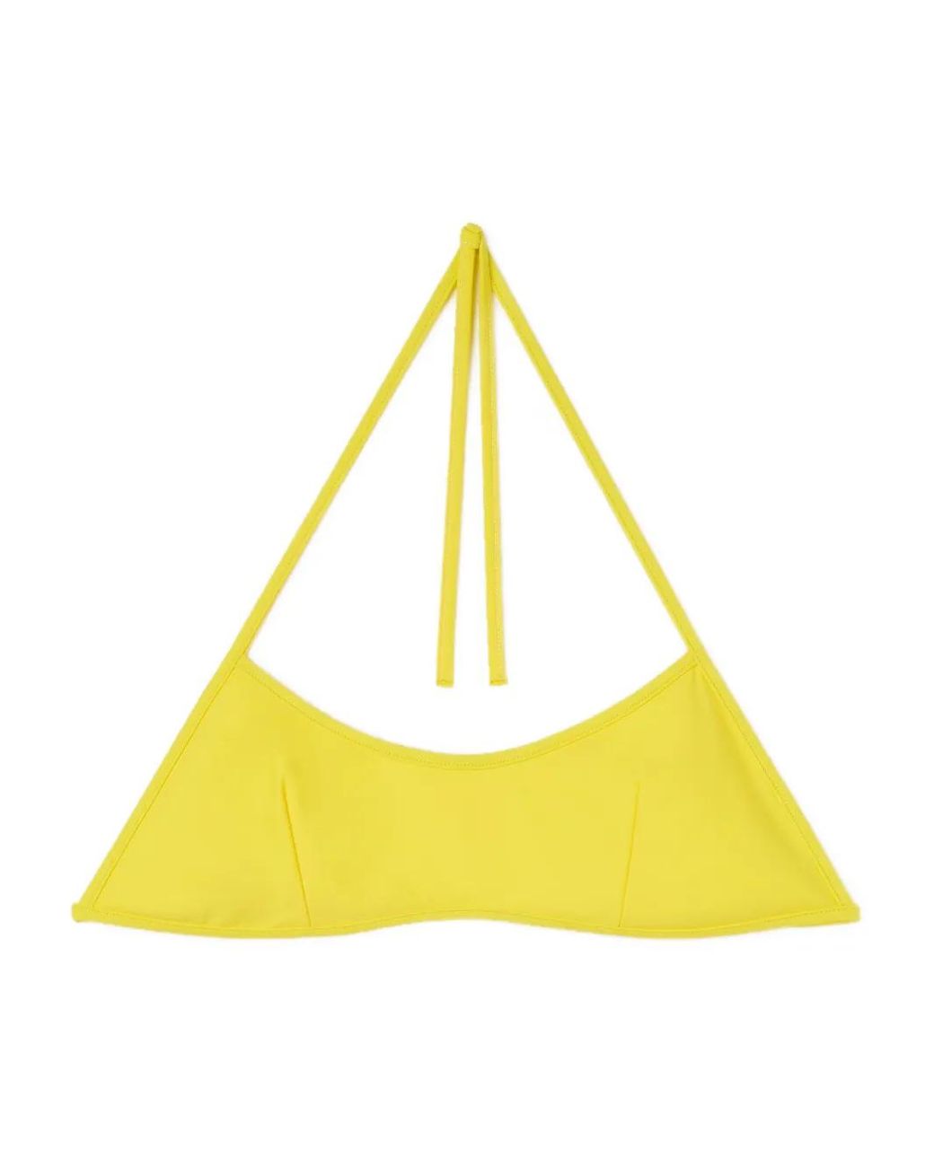 Sunnei Yellow Reversible Bikini Top