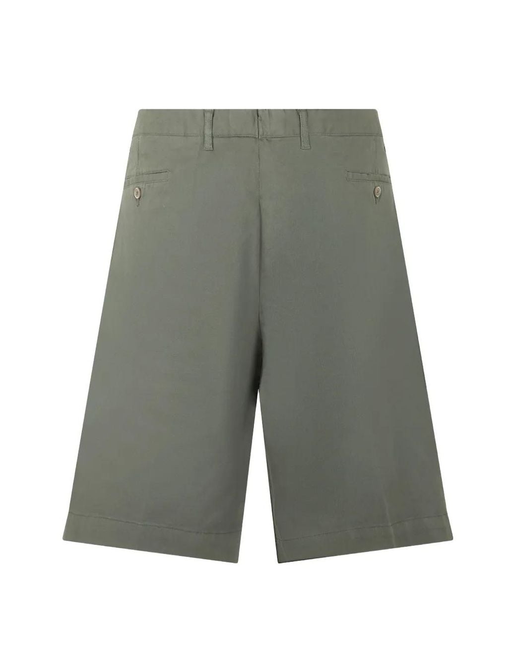 Fedeli Gray Button-Fastening Shorts for men
