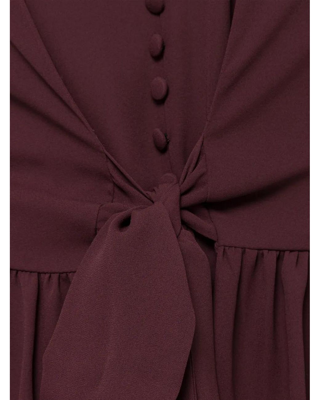Nissa Purple Ruffled Chiffon Top