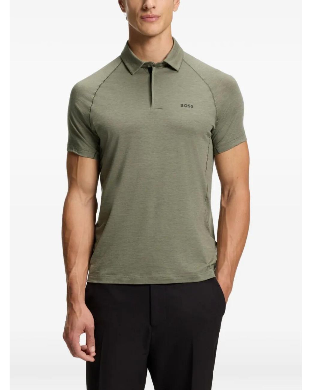 Boss Green Slim-Fit Polo Shirt With Temperature-Regulating Performance for men