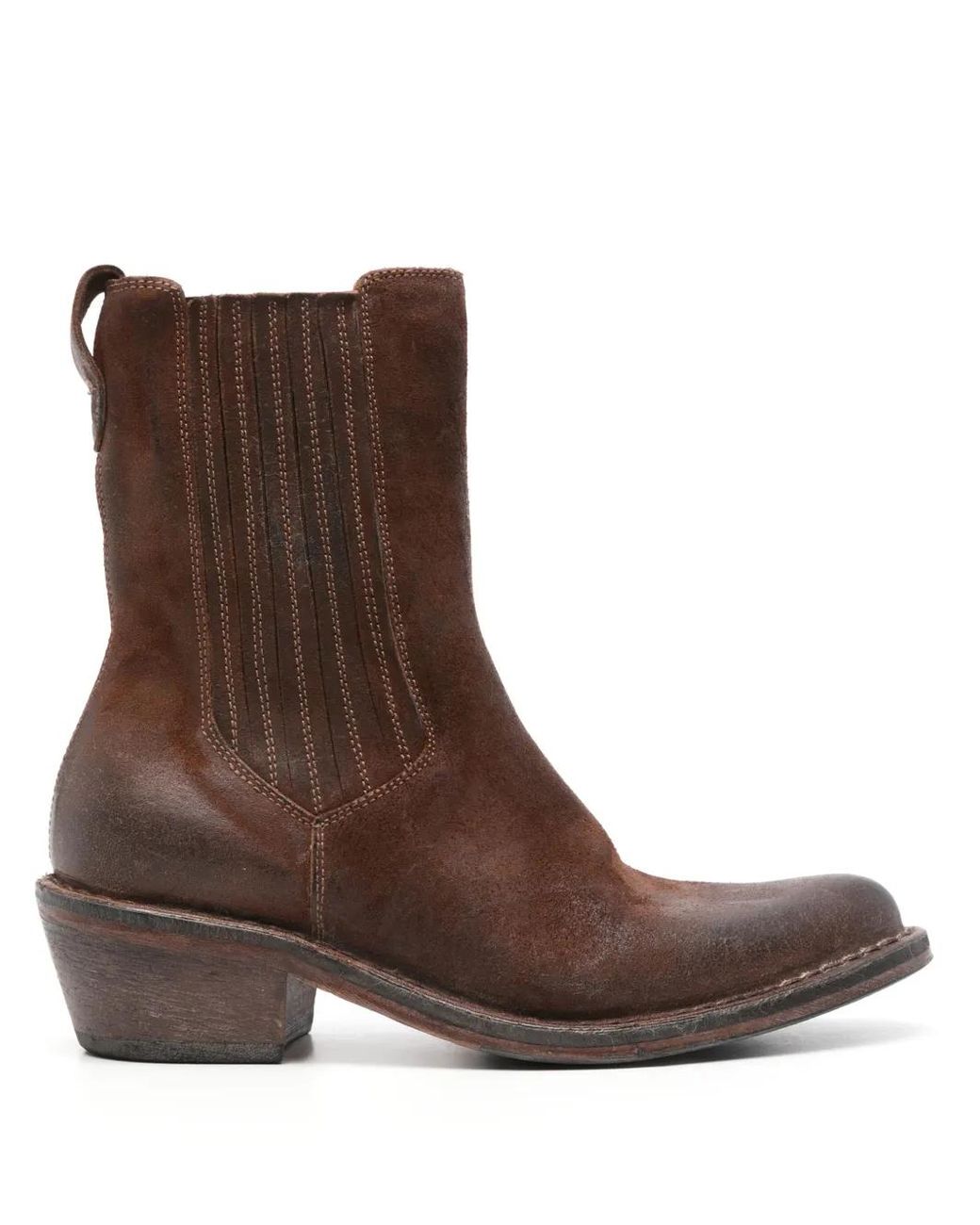 Moma Brown 50Mm Burnished Boots