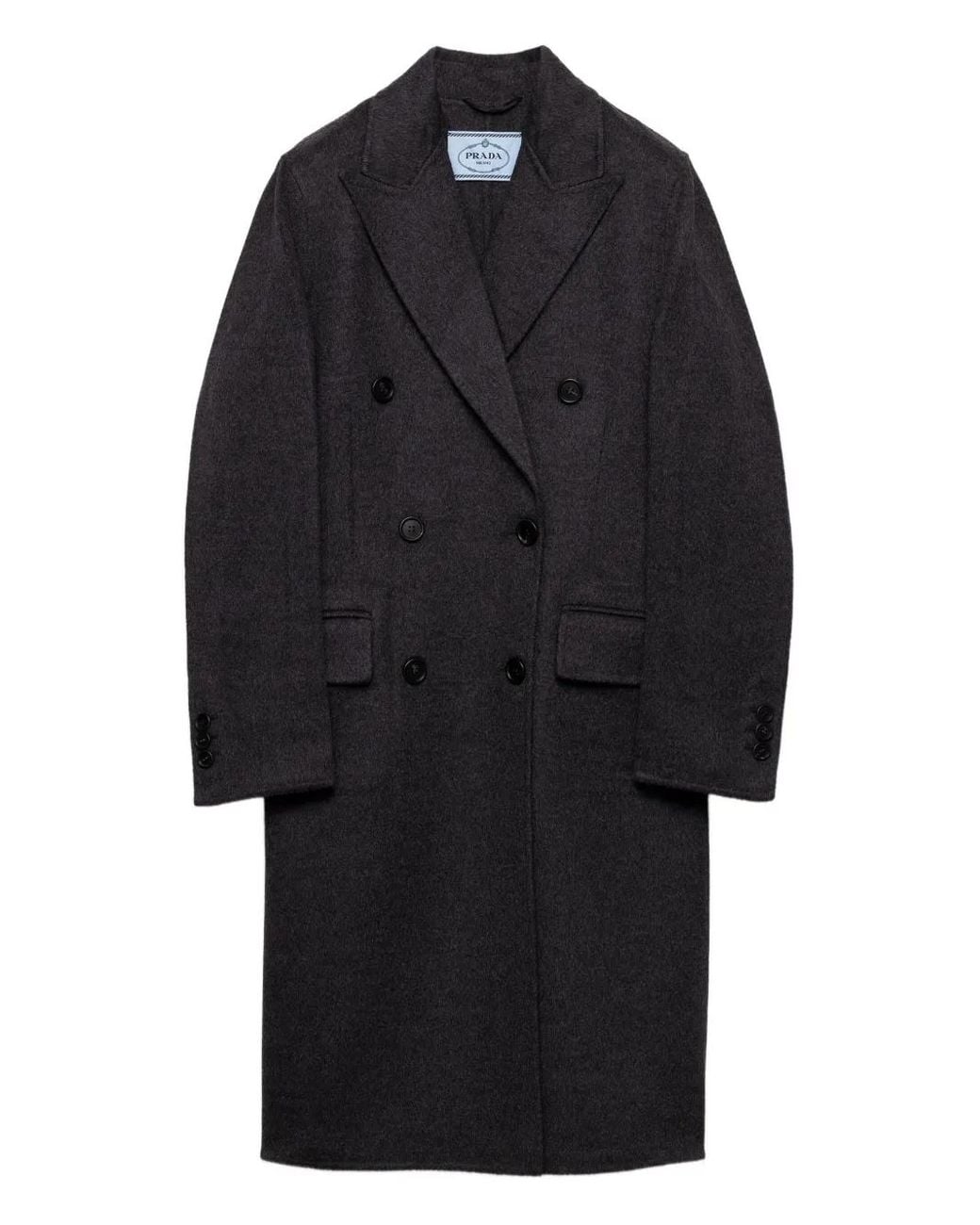 Prada Blue Doppelreihiger Mantel
