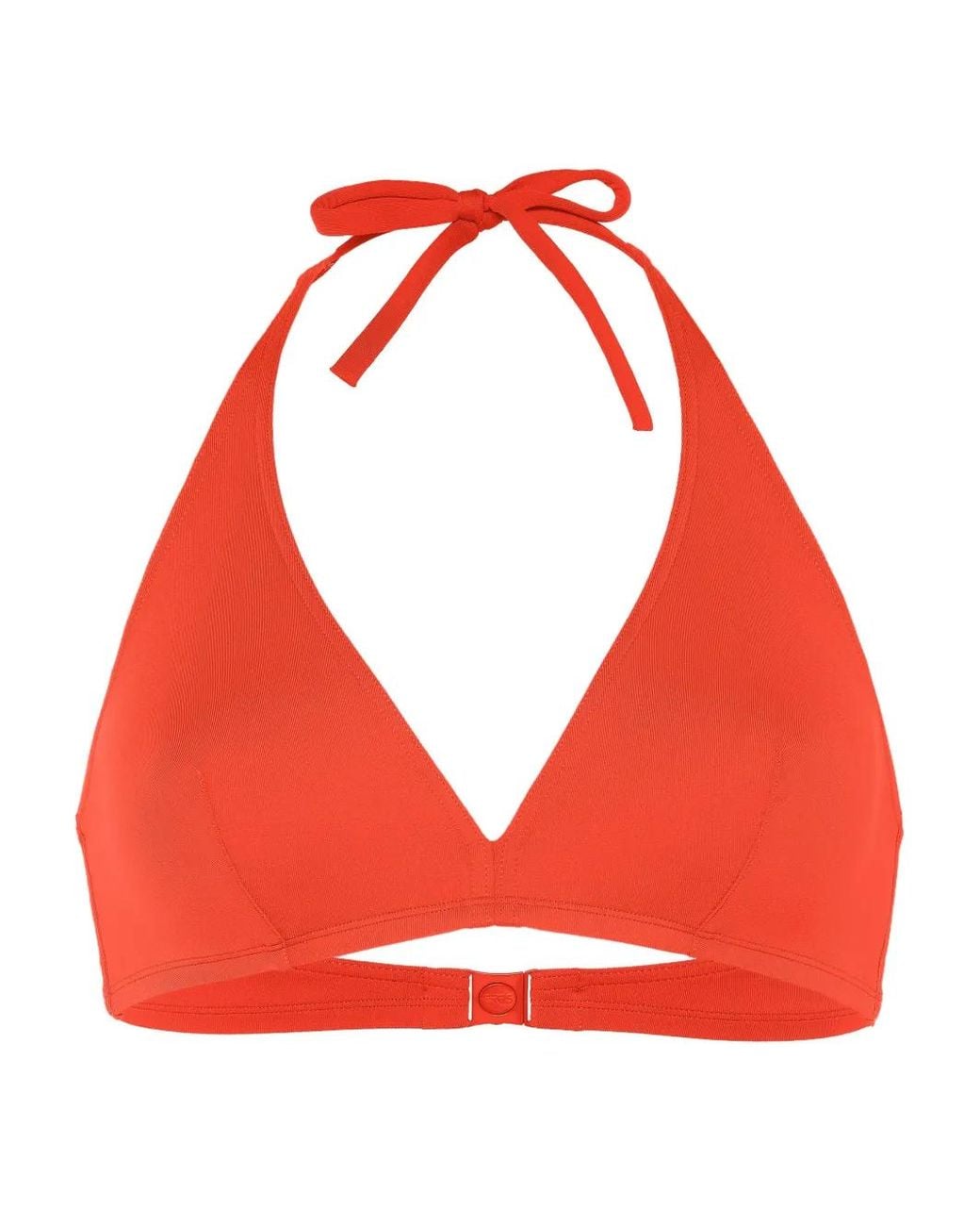 Eres Red Gang Halterneck Triangle Bikini Top