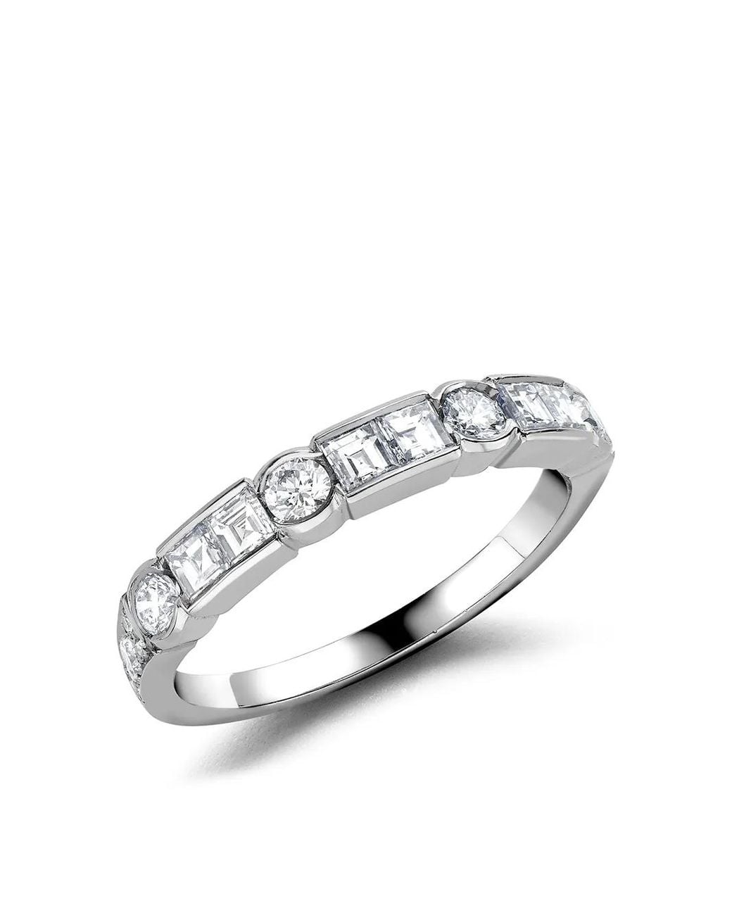 Pragnell White Platinum Antrobus Diamond Half Eternity Ring