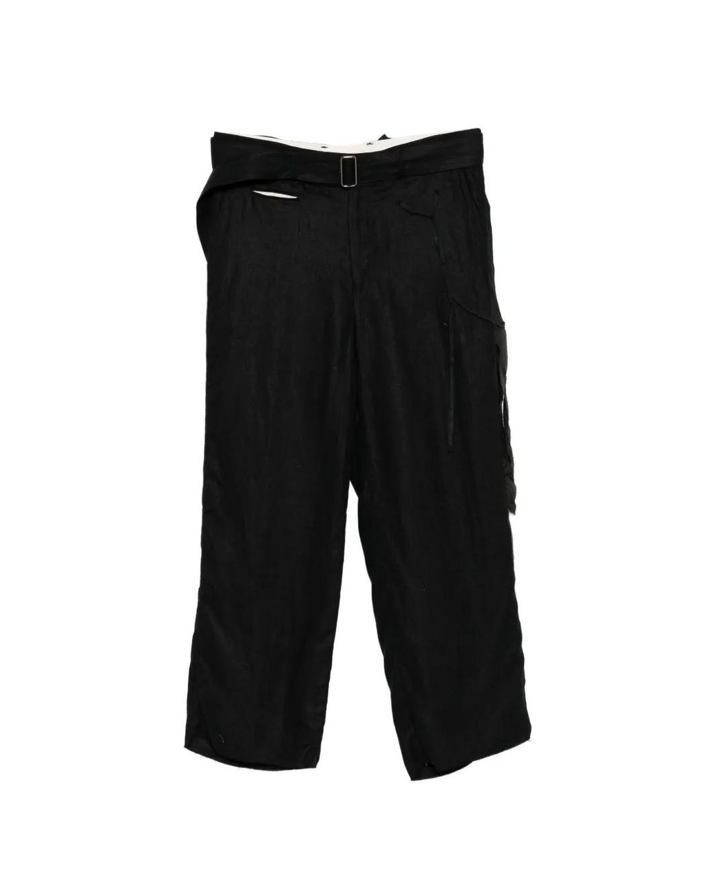 Midorikawa Black Belted Trousers for men