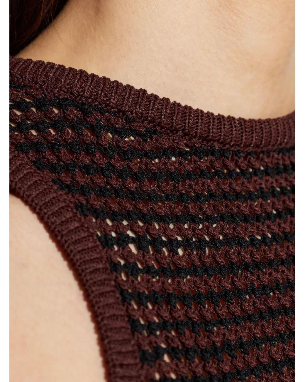 Top Asher De Punto Flojo Bondeye de color Purple