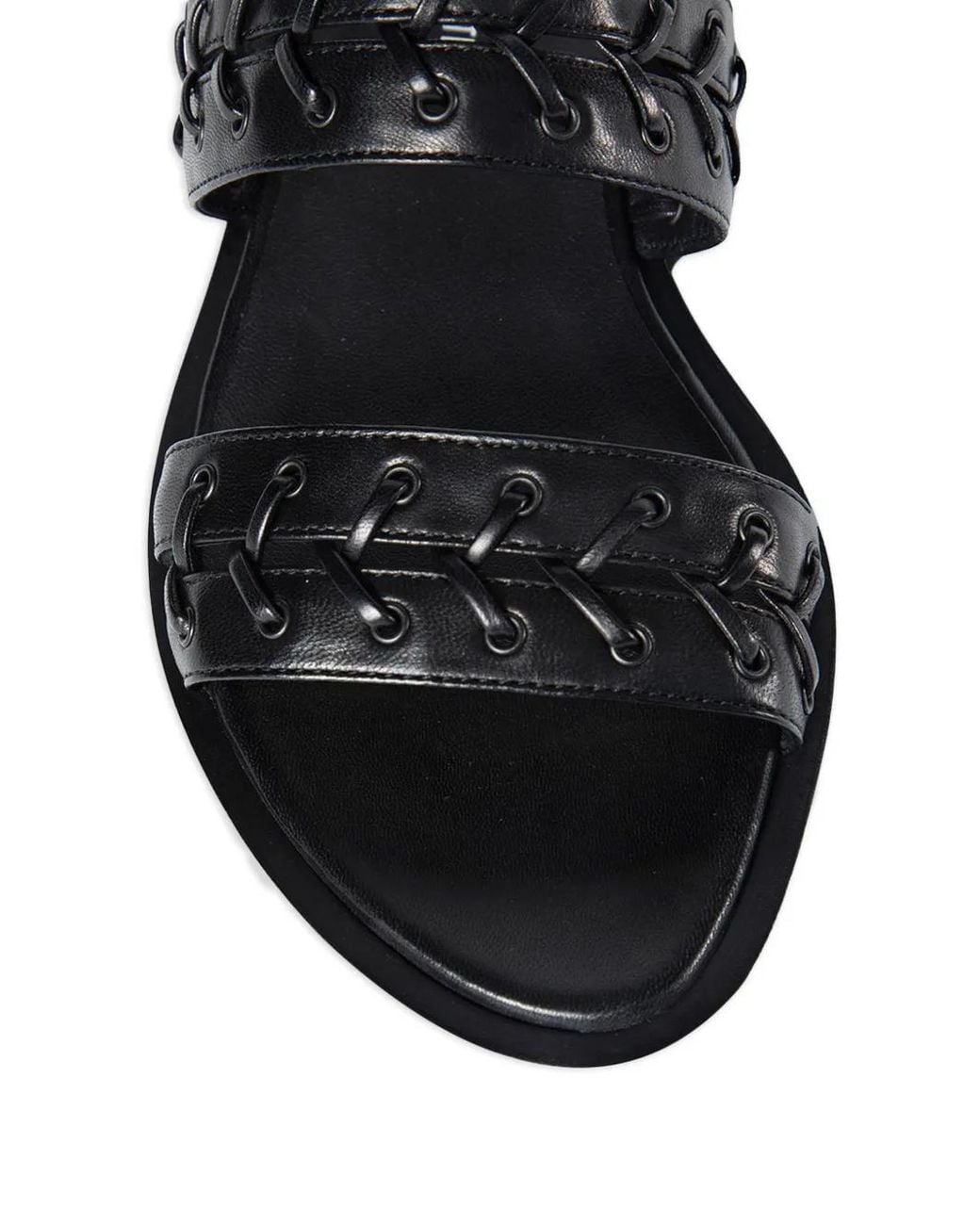 Ann Demeulemeester White Braided Nappa Leather Sandals