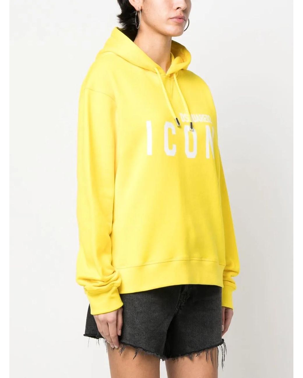 DSquared² Yellow Icon Cool Hoodie
