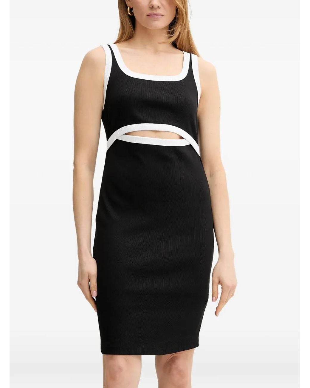Liu Jo Black Cutout Sleeveless Mini Dress