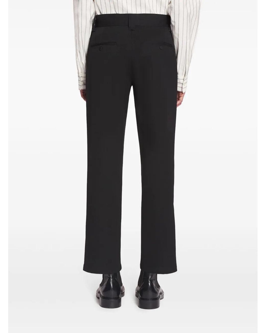 Lanvin Black Straight-leg Trousers for men