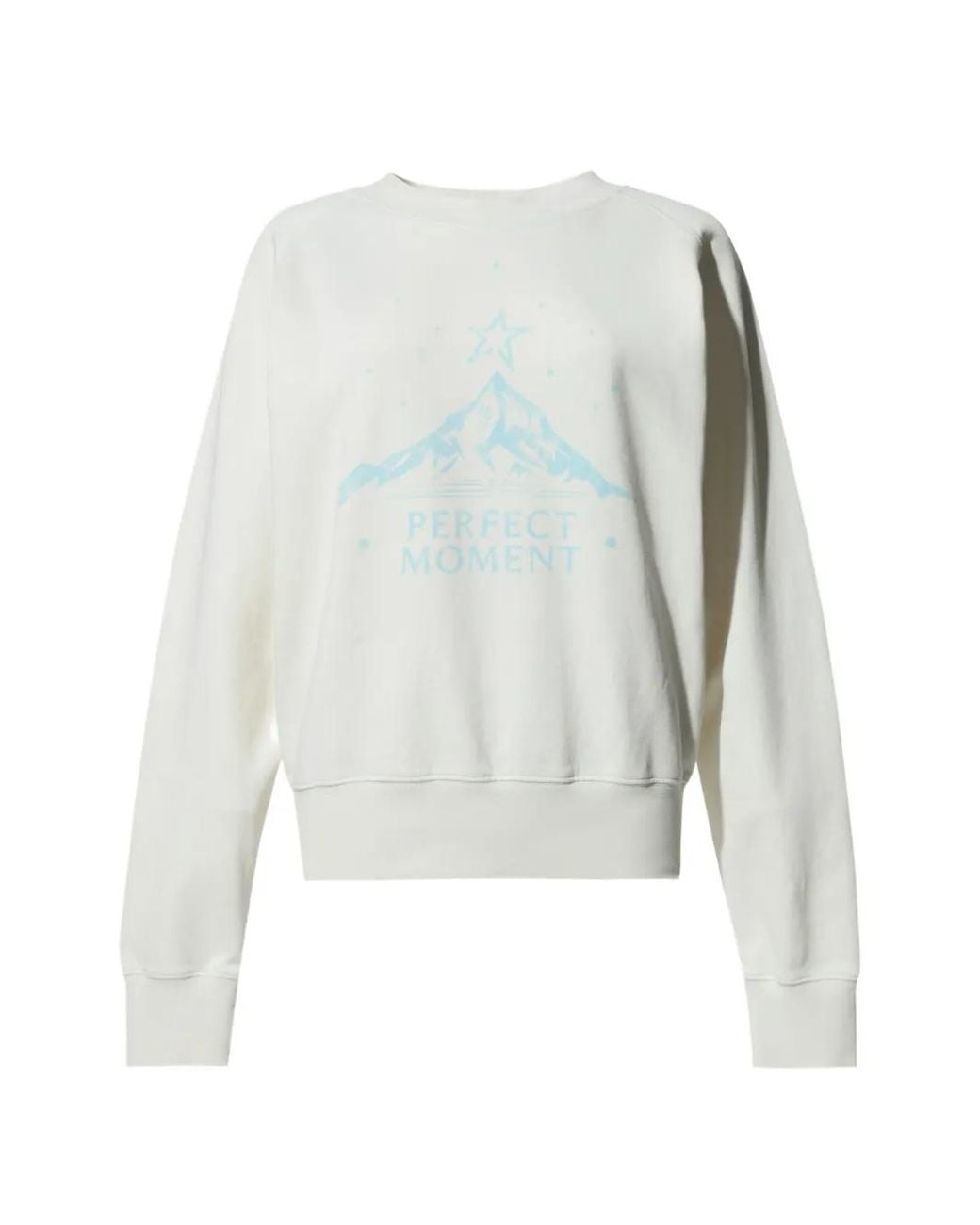 Perfect Moment White Logo Cotton Sweatshirt