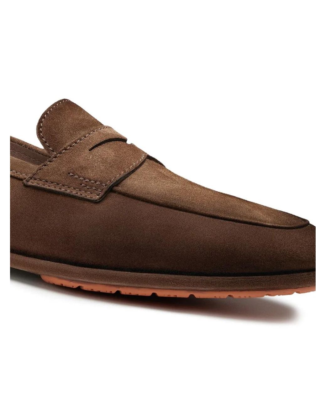 Santoni Brown "Carlo Drive" Loafer for men