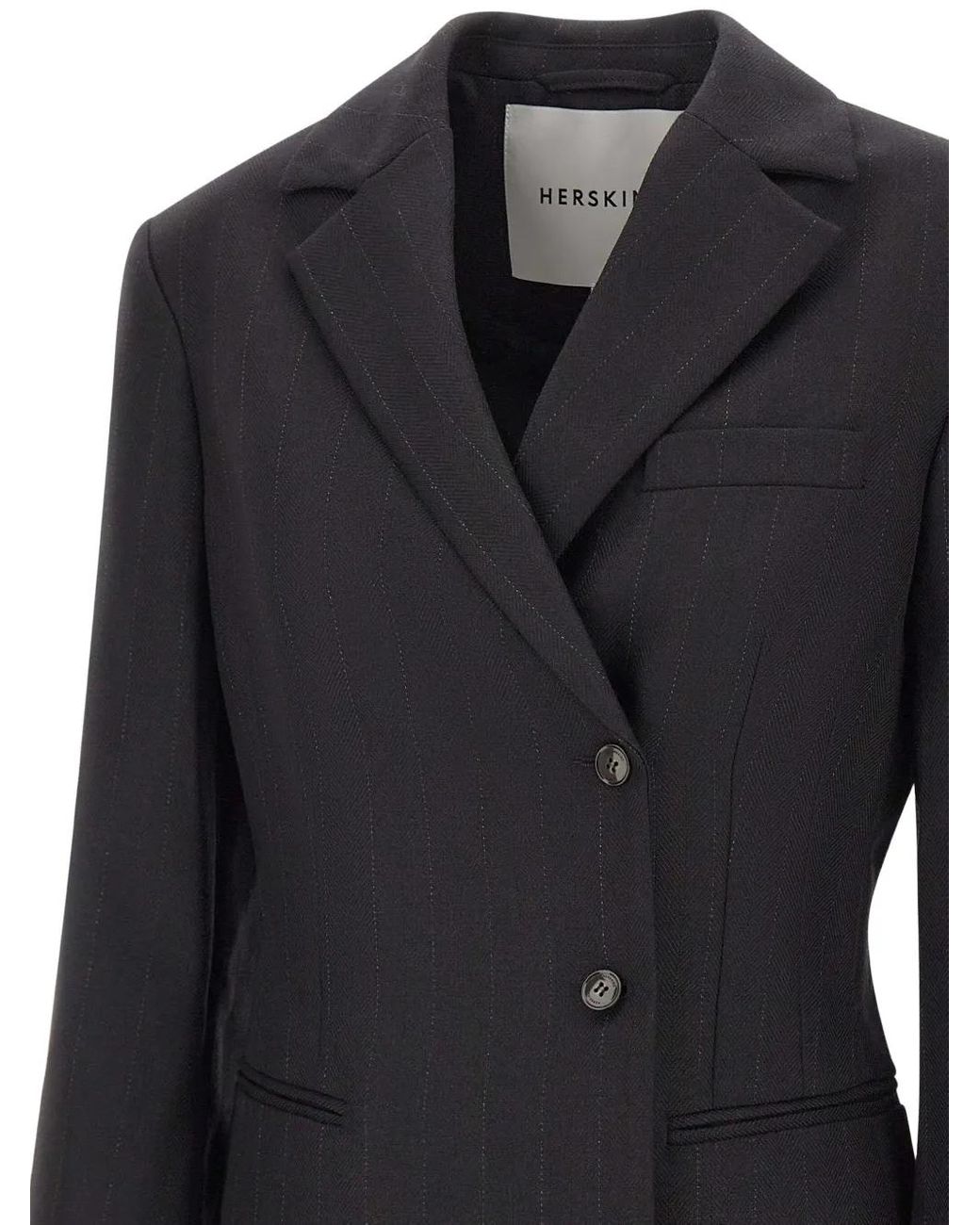 Herskind Black Sakko Mit Nadelstreifen