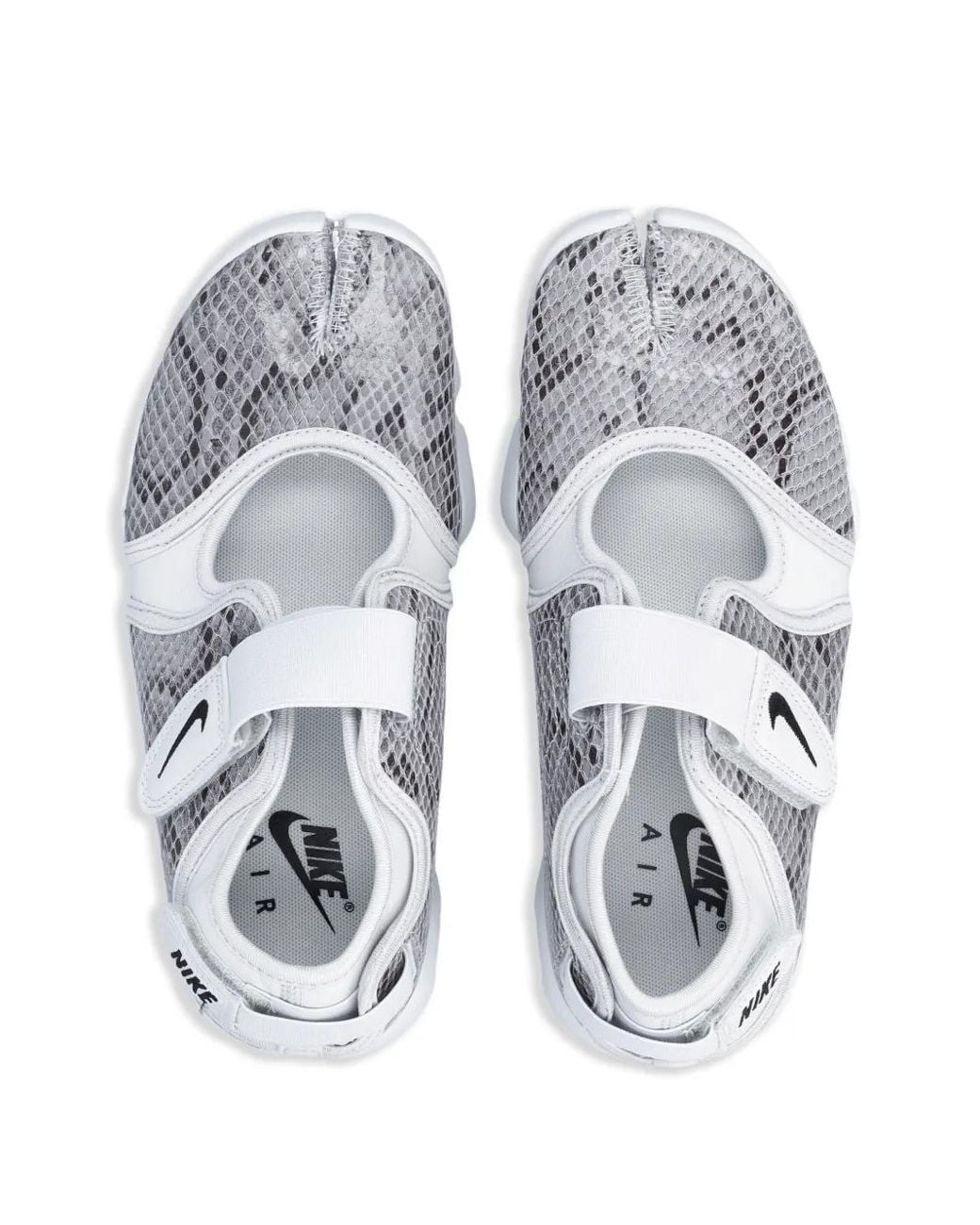 Nike White Air Rift Snake-Effect Sneakers