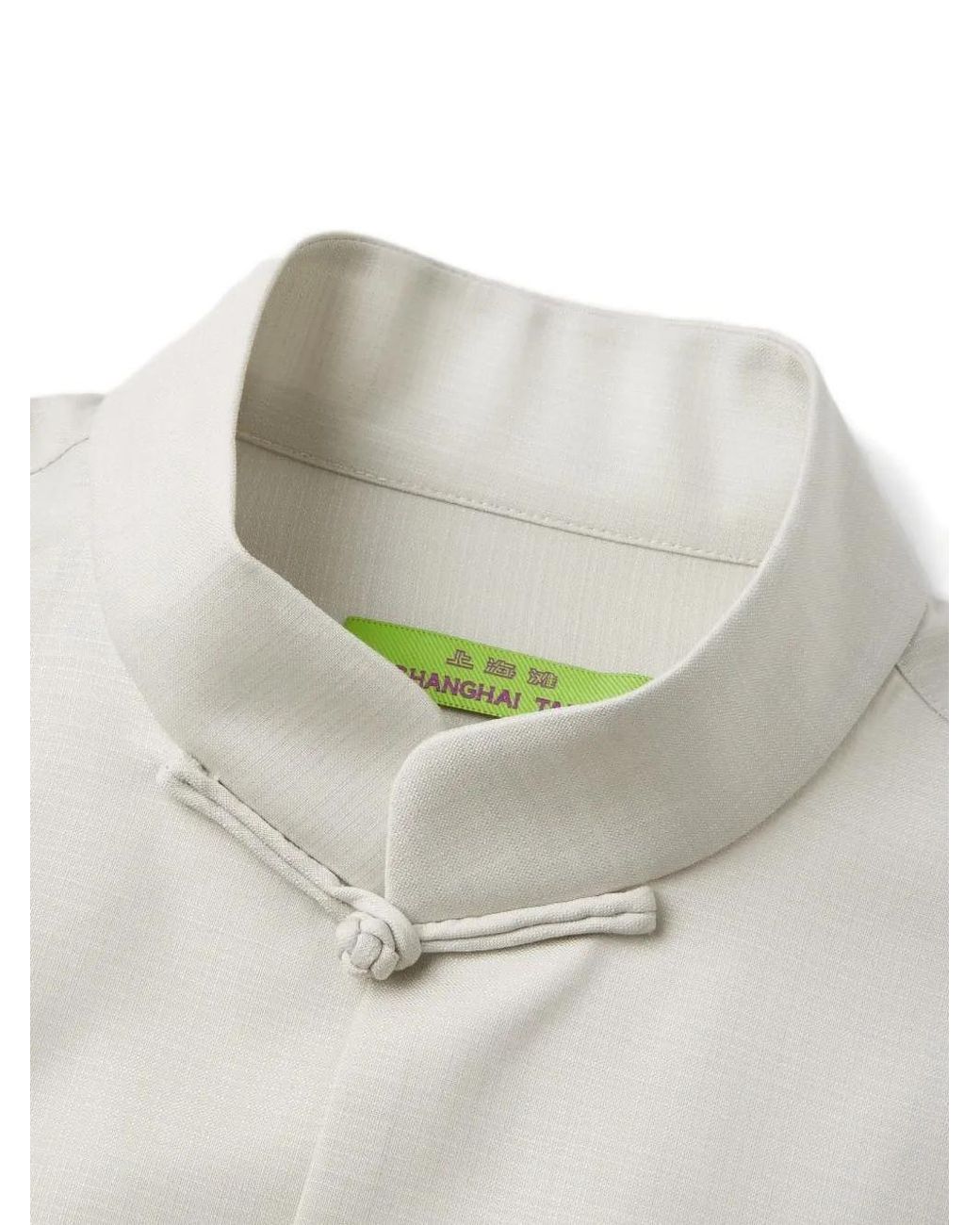 Shanghai Tang White Long Sleeve Shirt for men
