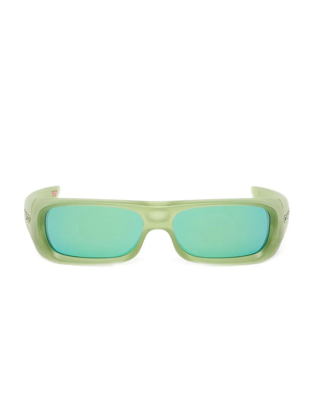 Oakley Green Permian Rectangle-Frame Sunglasses