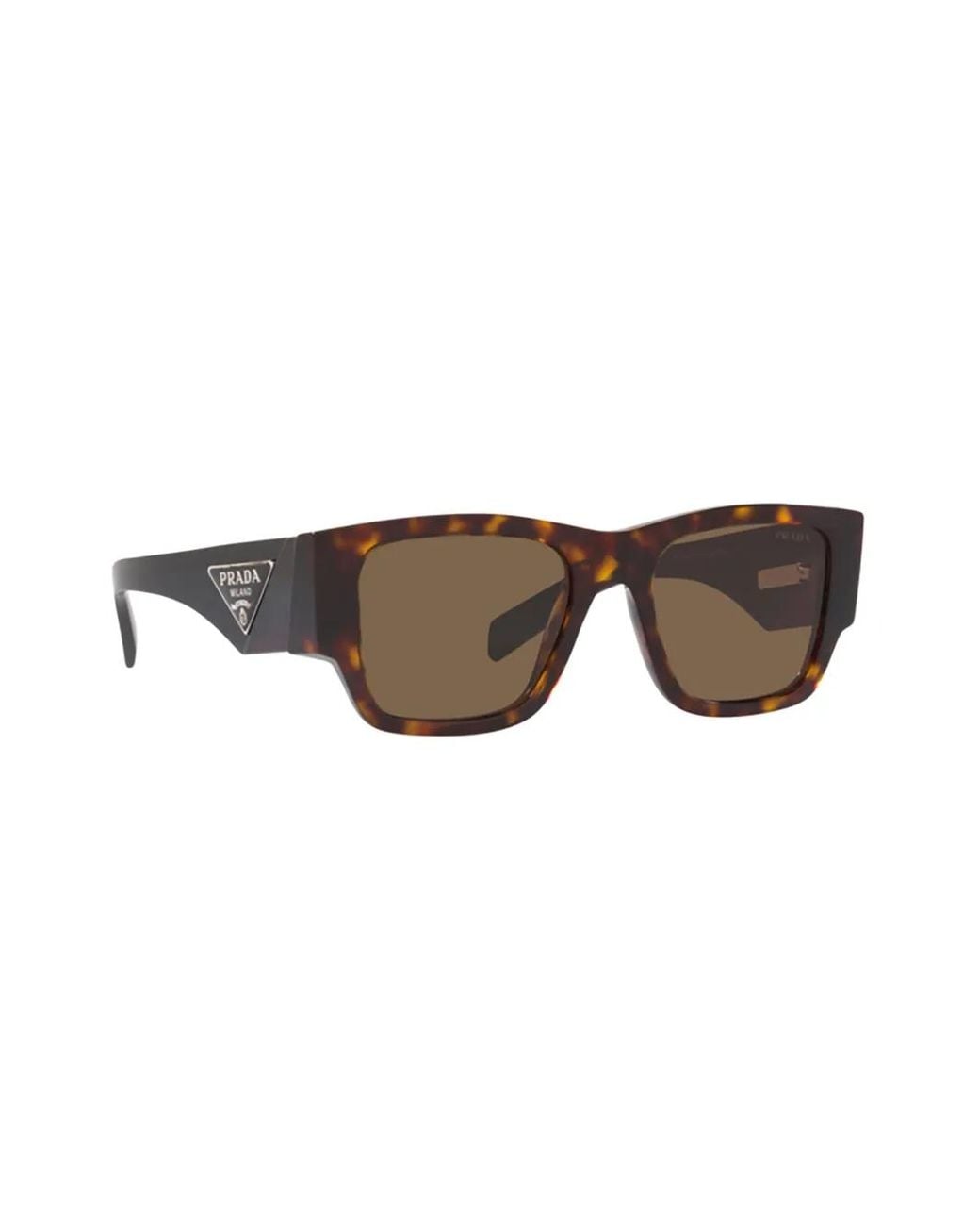 Prada Brown Tortoiseshell-Effect Square Sunglasses for men