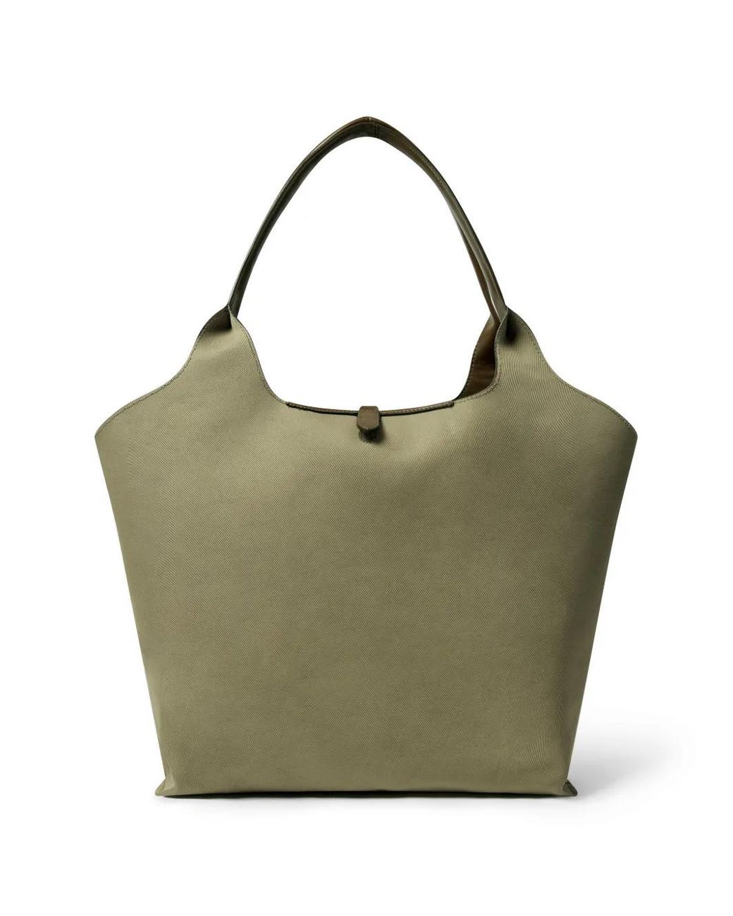 Stella McCartney Green Logo-Patch Tote Bag