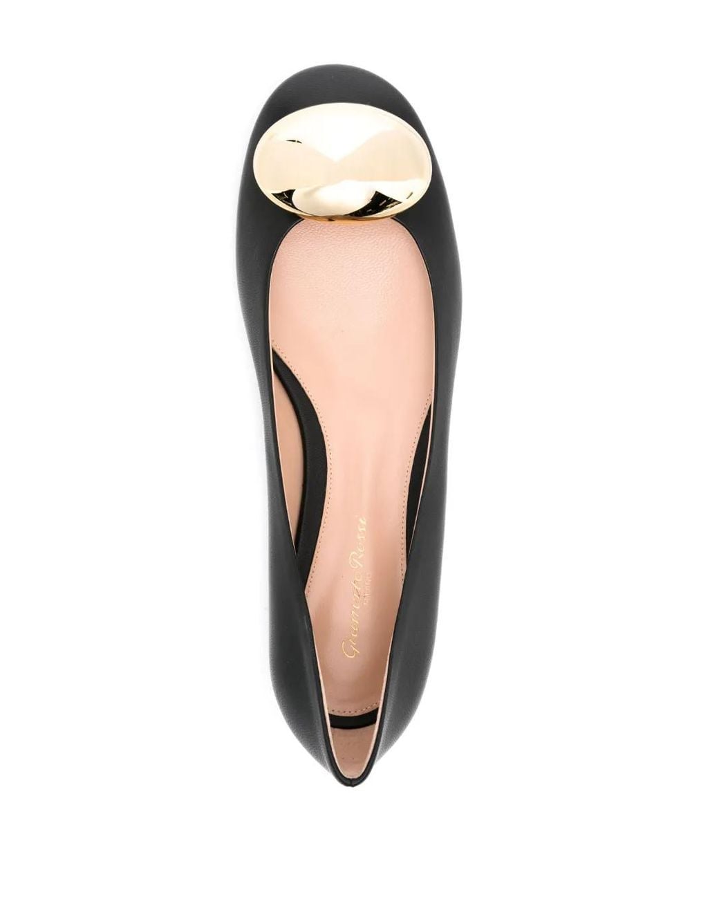 Gianvito Rossi Black Ballerinas With Round Toe